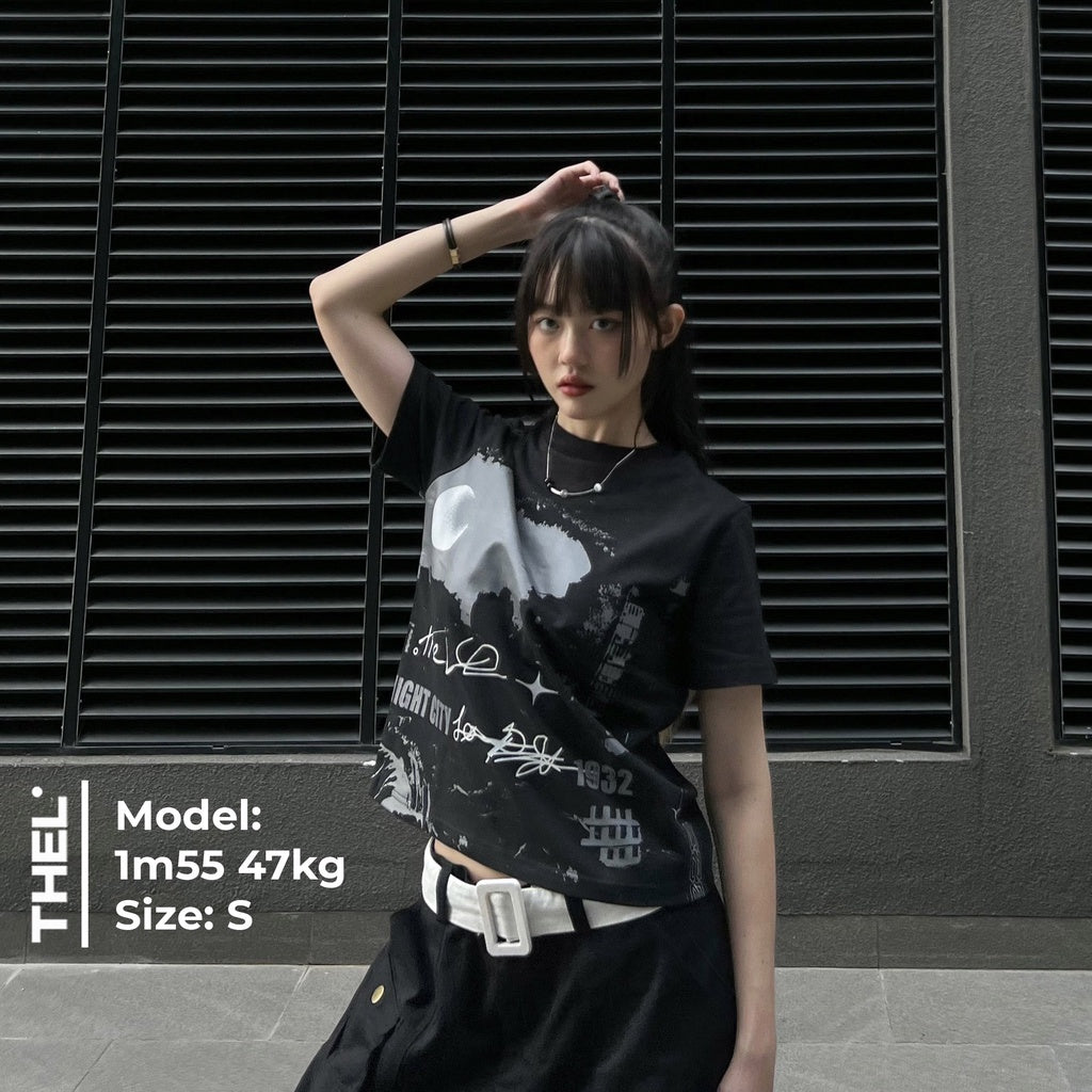 Áo thun Baby Tee Night City THEL