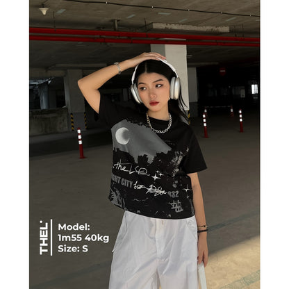 Áo thun Baby Tee Night City THEL