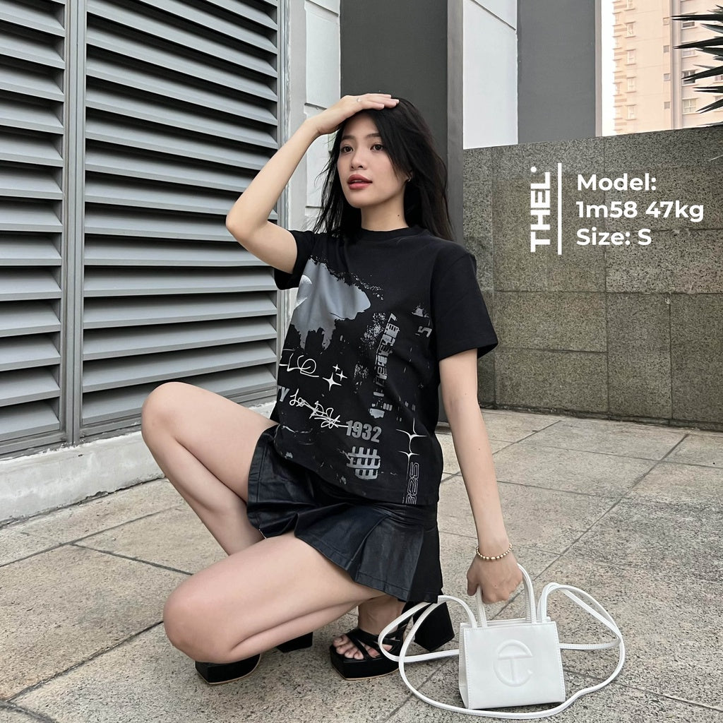 Áo thun Baby Tee Night City THEL